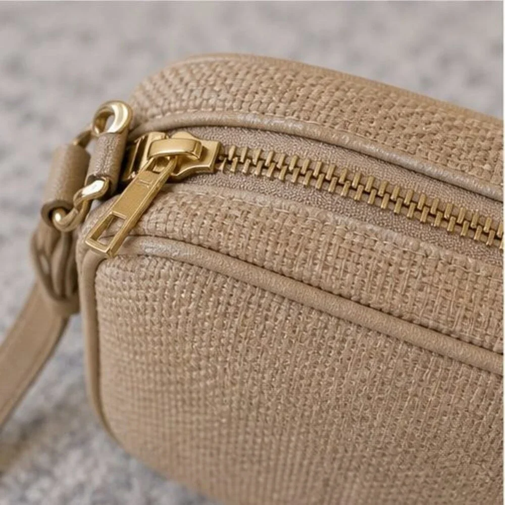 Chanel Nano Handbag in Light Blue Lambskin with Gold Tone Hardware